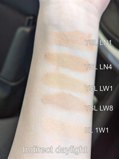 ysl all hours foundation swatches ln3|ysl all hours foundation shades.